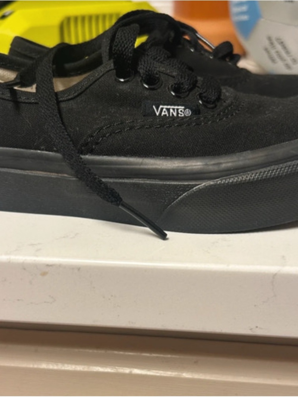 Vans Black Low-Top Canvas Sneakers